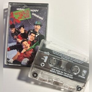New Kids on the Block Merry Merry Christmas Cassette 1989 Vintage NKOTB Tested